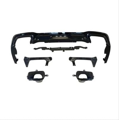 Bmw F44 2 Serisi 2.35 Görünüm Difüzör Egzoz Seti(Parlak Siyah) (Sedan M Tampon İçin)