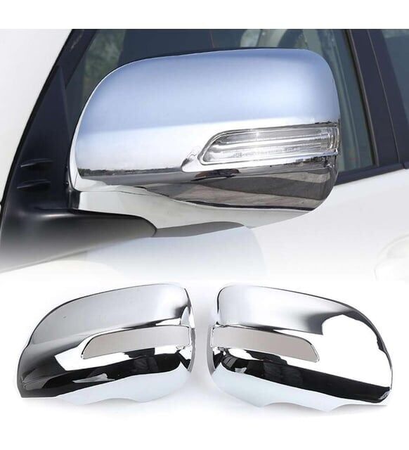 Toyota Prado Uyumlu 150 2018 Sonrası Ayna Kapağı ABS Krom Parça