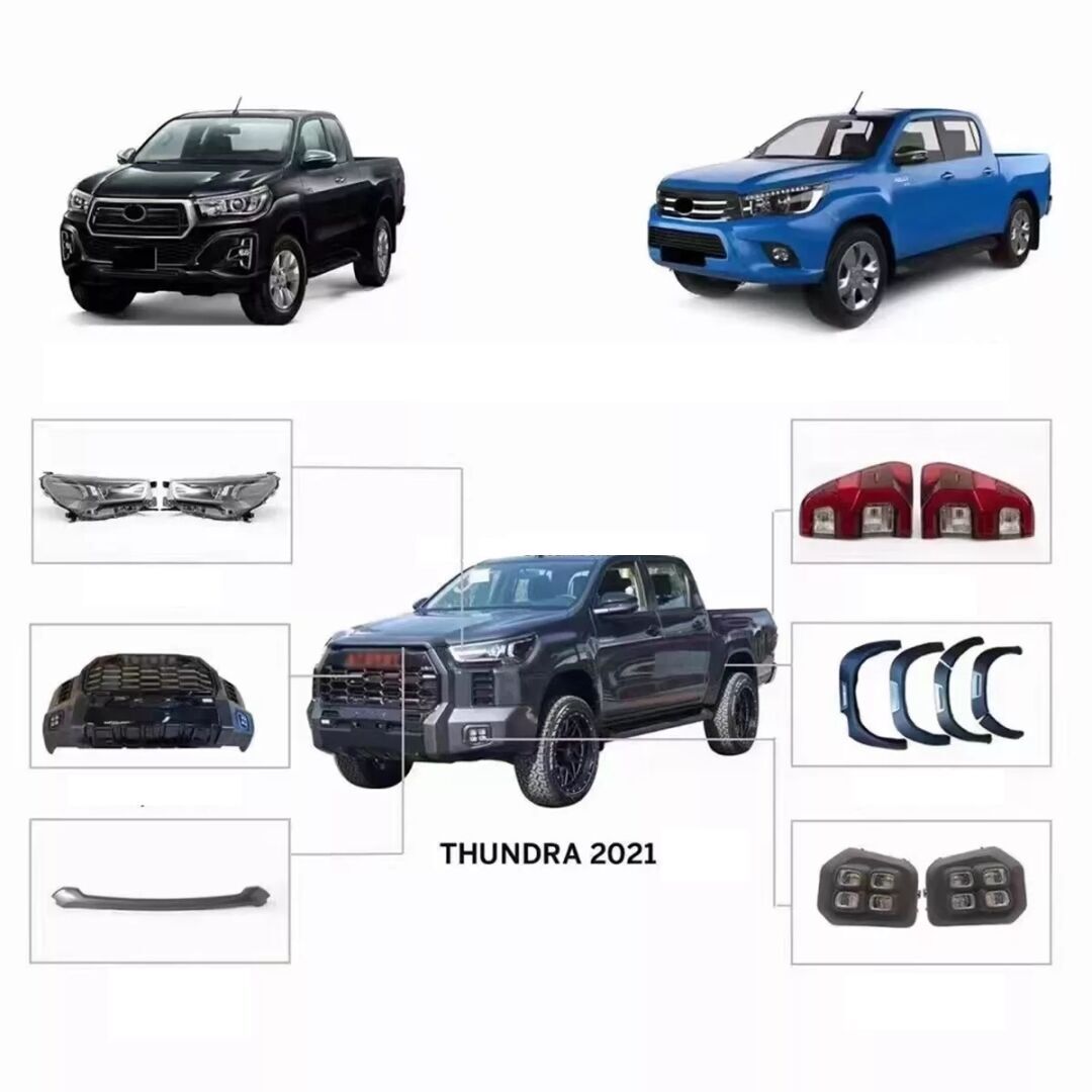 Toyota Hılux 2016-2019 İçin Uyumlu Yedek Parça Tundra Body Kit (Far-Stop-Sis Dahil)