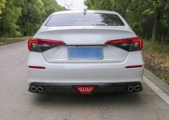 Honda Civic 2022 4 Egzoz Difüzör Ledli