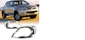 Toyota Hilux Vigo 2005-2011 Uyumlu Yedek Parça Ön Far Kaplama ABS Krom Parça