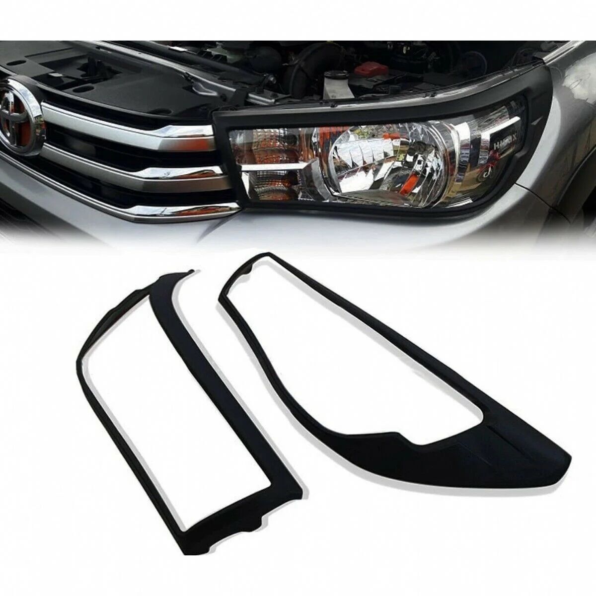 Toyota Hilux Uyumlu Yedek Parça Far Çerçevesi Siyah 2016 Sonrası