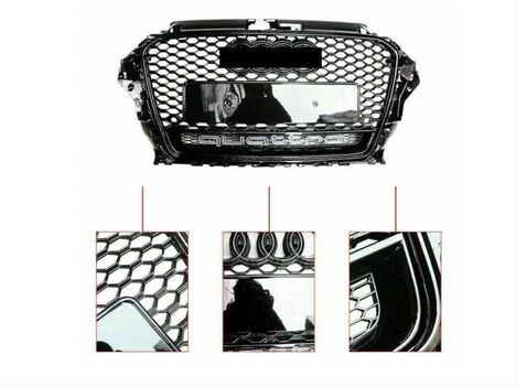 Audi A3 RS3 2013-2016 Panjur Siyah Quatro