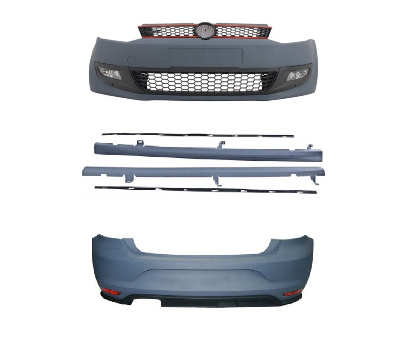 Volkswagen Polo 2010-2017 Uyumlu Yedek Parça Gti Body Kit (Makyajsız)