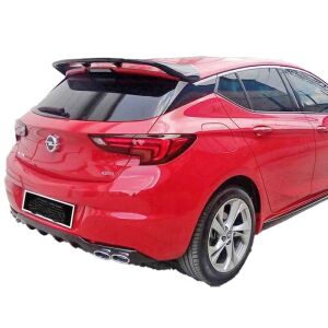 Opel Astra K Uyumlu Yedek Parça Ayaklı Spoiler Boyasız Fiber