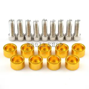Gold Sarı Renkli Jdm Vida Pul Seti 10 Adet