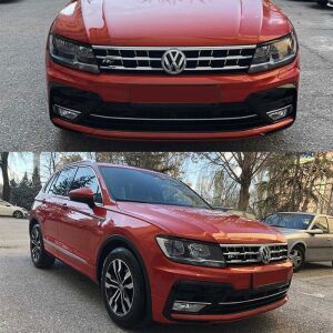 Volkswagen Tiguan Uyumlu Yedek Parça 2016-2019 Ön Tampon + Panjur + Ön Dodik Seti