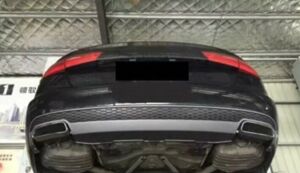 Audi A6 W12  2012-2016   Uyumlu Yedek Parça  Arka Tampon Difüzör Plastik