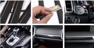 Porsche Cayenne 2011-2017 Uyumlu Karbon Fiber Kaplama Seti