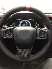 Honda Civic Fc5 2016-2020  Uyumlu Direksiyon Kaplama Karbon Full Set