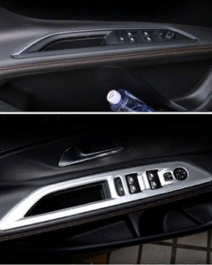 Peugeot 3008 2016+Uyumlu Yedek Parça Kapı Kolçak Kaplaması Silver