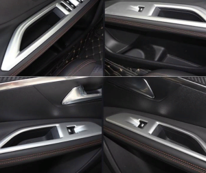 Peugeot 3008 2016+Uyumlu Yedek Parça Kapı Kolçak Kaplaması Silver