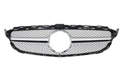 Mercedes C-Class W205 İçin Uyumlu 2014-2018 C63 Dizayn Gri Panjur