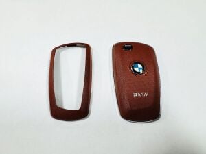Bmw F10 ve F30 Uyumlu Yedek Parça Şık Tasarım Anahtarlık Kumanda Kabı Kahverengi