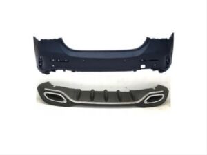 W177 Hb A Serisi İçin Uyumlu Amg Görünüm Arka Tampon&Egzoz