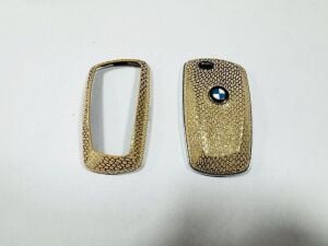 Bmw F10 ve F30 Uyumlu Yedek Parça Şık Tasarım Anahtarlık Kumanda Kabı Gold