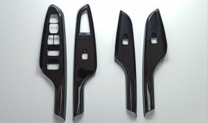 Hyundaı Kona Için Uyumlu Kapı Kolçak Kaplama - Pıano  Black