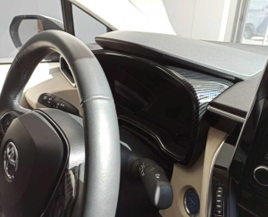 Toyota Corolla 2019+ Uyumlu Yedek Parça Karbon Gösterge Kaplama