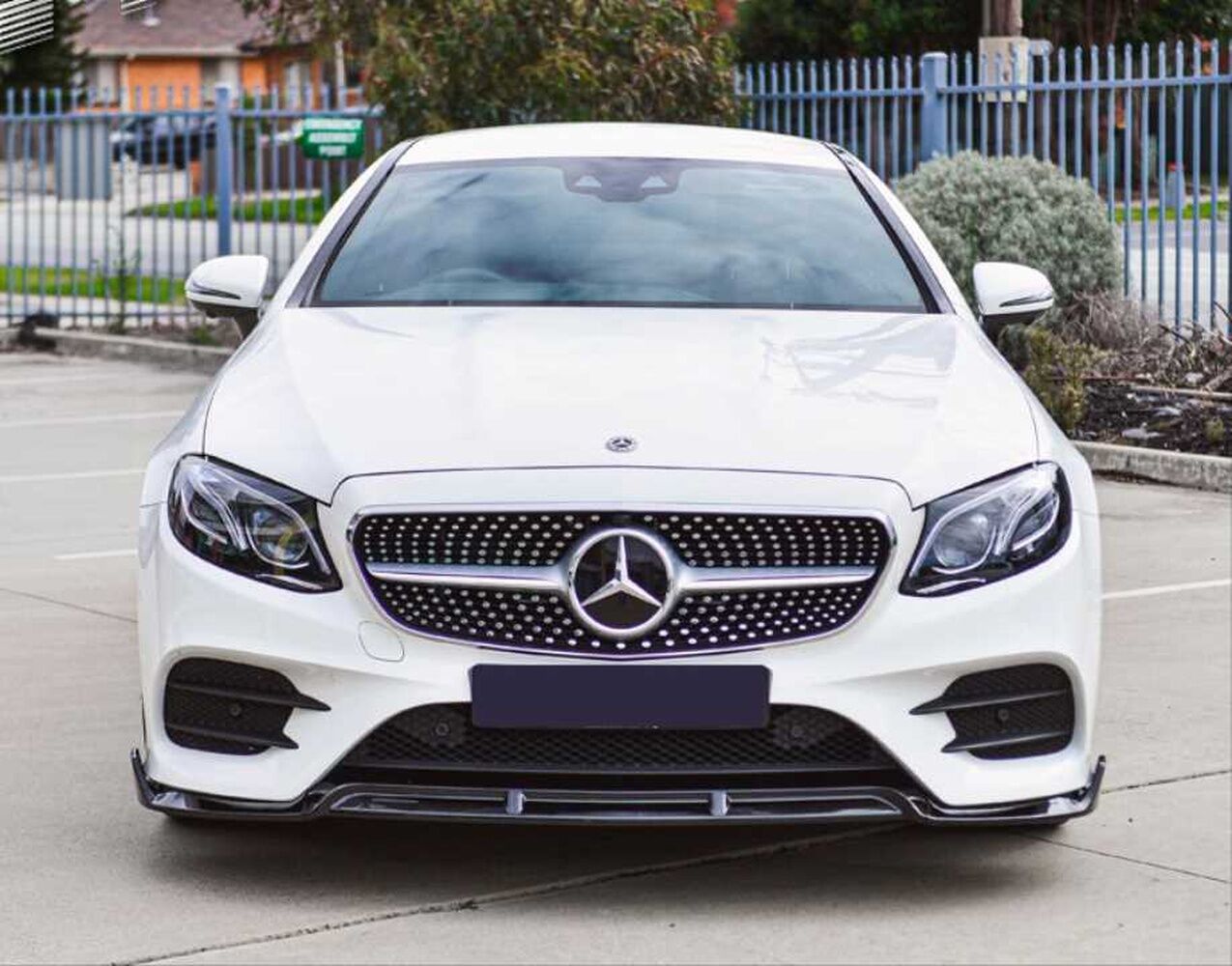 Mercedes W213(2016-2019) E Serisi Uyumlu Ön Lip - Piano Black (Parlak Siyah)