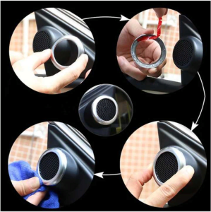 Toyota Corolla 2014-2018 Uyumlu Yedek Parça Tweeter Halka Kaplama Silver