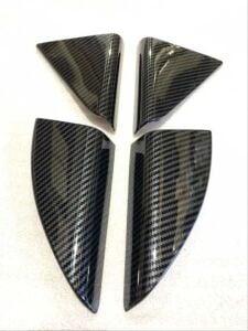 Hyundaı Tucson Için Uyumlu 2015-2018 Kapı Cam Kenar Kaplama Seti-Karbon