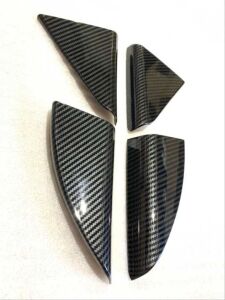 Hyundaı Tucson Için Uyumlu 2015-2018 Kapı Cam Kenar Kaplama Seti-Karbon