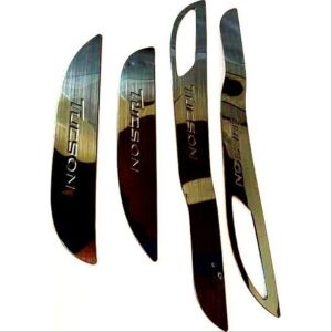 Hyundaı Tucson Için Uyumlu 2015-2018 Kapı Koruma Kaplama - Tıtanyum Siyah