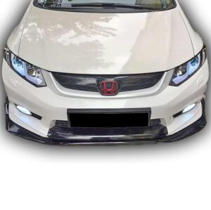 Honda Civic Fb7 Uyumlu Yedek Parça 2010 - 12 Mugen Ön Lip 3 Parça Plastik Boyasız