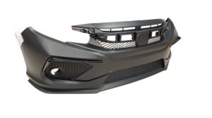 Civic Uyumlu Yedek Parça Consept Model Ön Tampon Ek Piano Black Detaylı