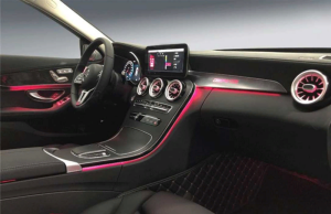 Mercedes W205 C Serisi Uyumlu Yedek Parça 64 Renk Ambiyans Paket (3 Renkten 64 Renge Yükseltme)