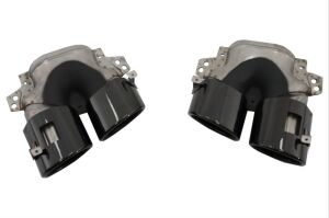 Mercedes W177 Sedan 2019+ Uyumlu Yedek Parça Difüzör & Egzoz Seti - Siyah Egzoz İle