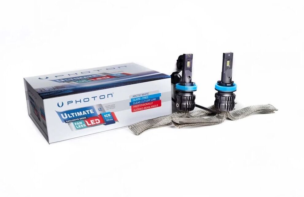 Photon Ultimate 9500 Lumens H11 12-24V 4 Plus FANSIZ LED HEADLIGHT