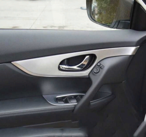 Nissan X-Trail 2014-2017 Uyumlu Yedek Parça Kapı Kolçak Kaplaması Silver