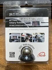 Araç İçi 360° Dönebilen Mıknatıslı Yapışkanlı Telefon Tutucu