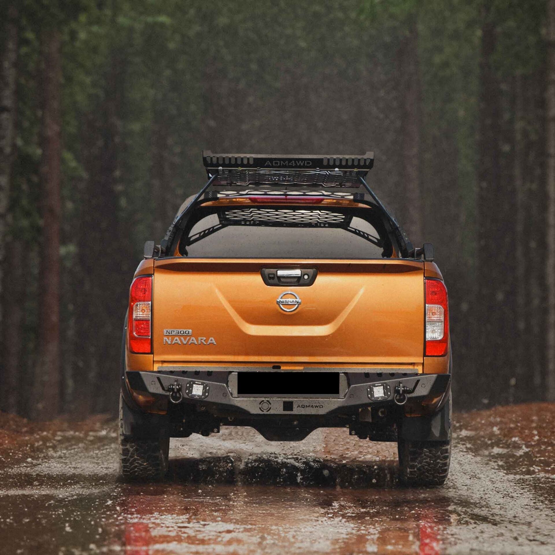 Nissan Navara 2006 Sonrası Arka Demir Koruma - Rear Bumper Black S20