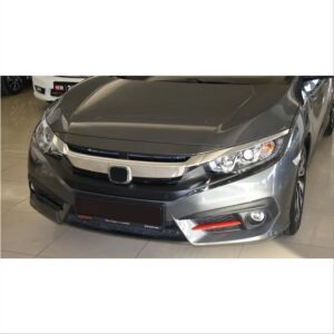 Honda Cıvıc FC5 2016-2020 Için Uyumlu Ön Sis Orta Cıta Pıano Black