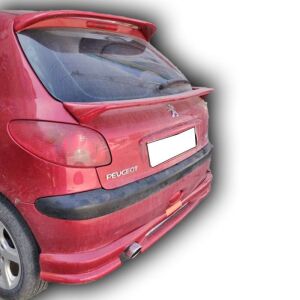 Peugeot 206 Uyumlu Yedek Parça Makyajlı Kasa Arka Tampon Eki Boyasız