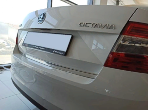 Skoda Octavia 2015-2019 Uyumlu Yedek Parça Bagaj Çıtası Krom
