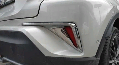 Toyota C-HR 2016-2019 Uyumlu Yedek Parça Arka Sis Kaplaması Nikelaj