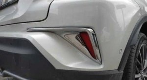 Toyota C-HR 2016-2019 Uyumlu Yedek Parça Arka Sis Kaplaması Nikelaj