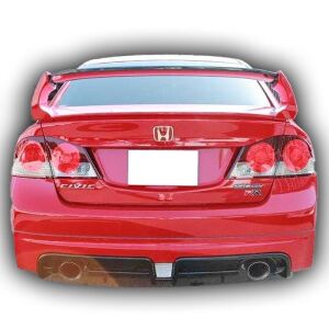 Honda Civic Fd6 Uyumlu Yedek Parça 2006 - 2012 Mugen RR Sağ Sol Çift Çıkış Arka Ek Plastik Boyasız