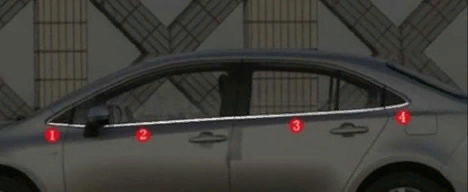 Toyota Corolla 2019+ Uyumlu Yedek Parça Cam Nikelajı