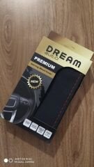 Dikmeli Direksiyon Kılıfı Düz Siyah