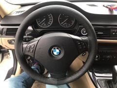 Dikmeli Direksiyon Kılıfı Düz Siyah