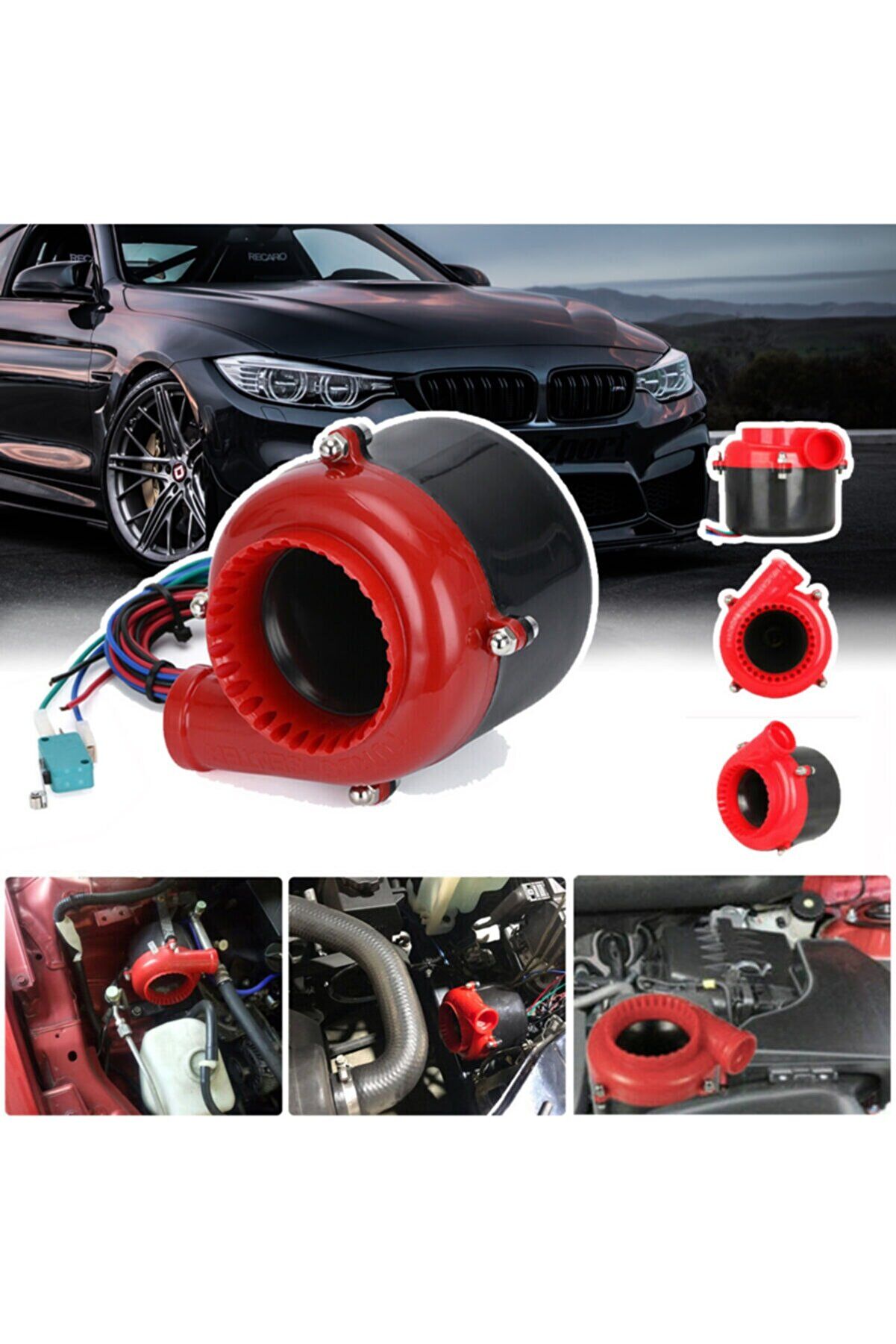 Elektrikli Blow Off Turbo Basınç Sesi Tüm Araçlara Uyumlu 12v