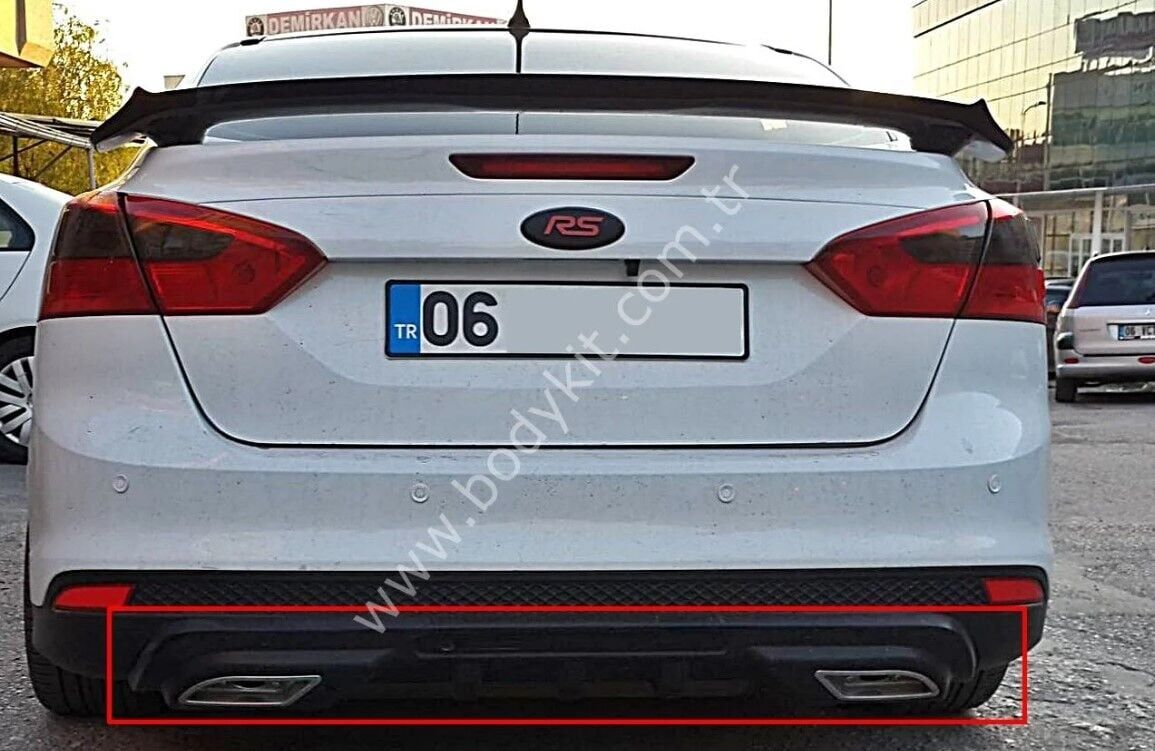 Ford Focus 3 Uyumlu Yedek Parça Sedan Difüzör Plastik