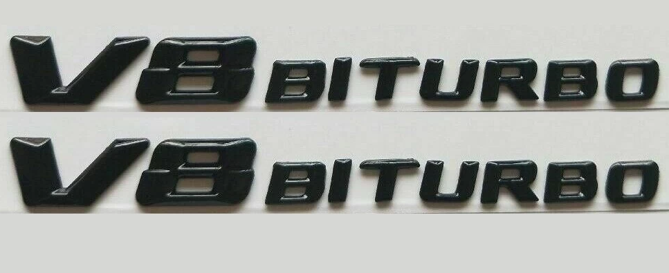 V8 Biturbo Siyah Bagaj Logosu