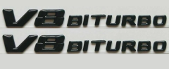 V8 Biturbo Siyah Bagaj Logosu