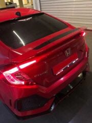 Honda Civic Fc5 2016-2020 Spoiler Si Model Reflektörlü (Kırlangıç) (Boyasız)