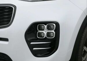 Kia Sportage 2016-2019 Için Uyumlu Yedek Parça Ön Sis Kaplaması Küçük(Kare) Nıkelaj